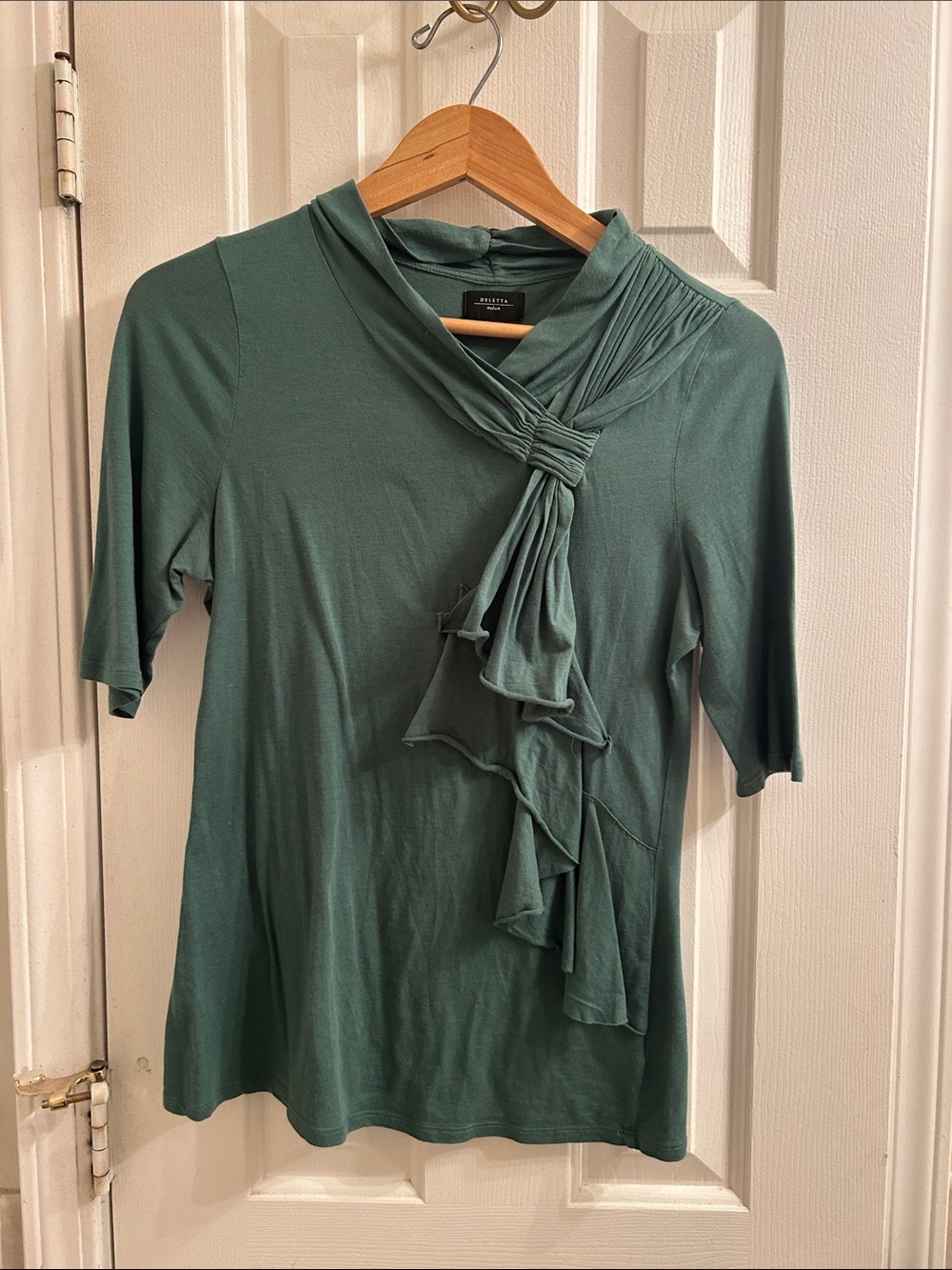 Anthropologie by Deletta Loosely Looped Tee Medium Green